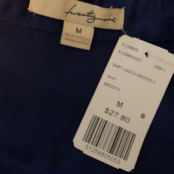 NWT NAVY BELTED DRESS - Picture 10 of 10